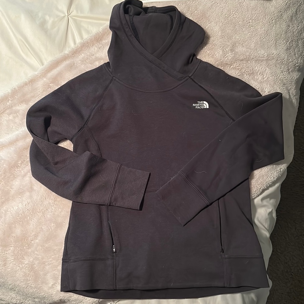 Dark Gray The North Face Pullover Hoodie Size Large